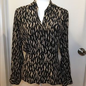 Animal print blouse